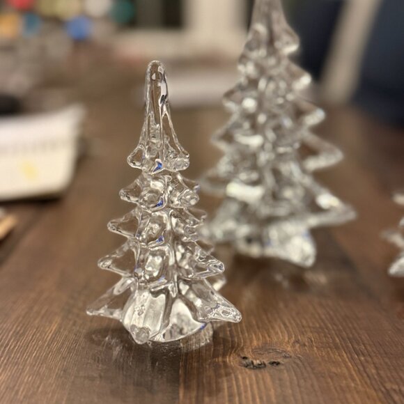 3 Glass Christmas Trees - Vintage - Picture 8 of 8